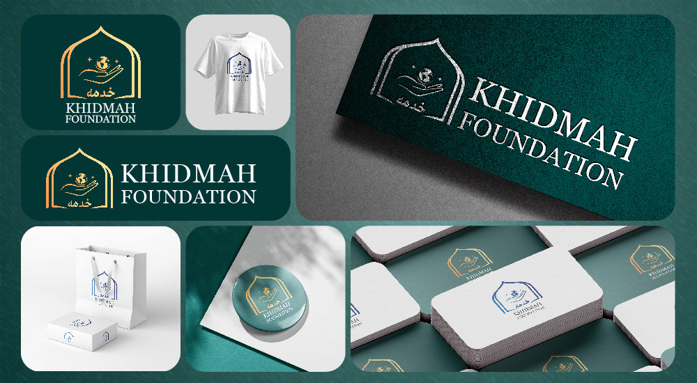 Khidmah Foundation — Visual Identity & Emblem preview showcase